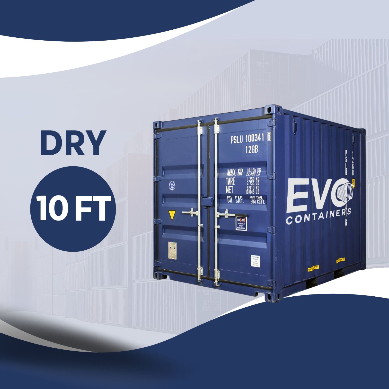CONTAINER DRY 10' ft